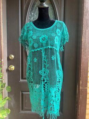 Despi Emerald Crochet Cover-Up